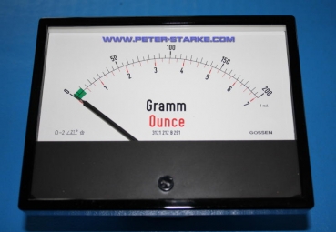 Messinstrument / Grammanzeige / Gewichteskala